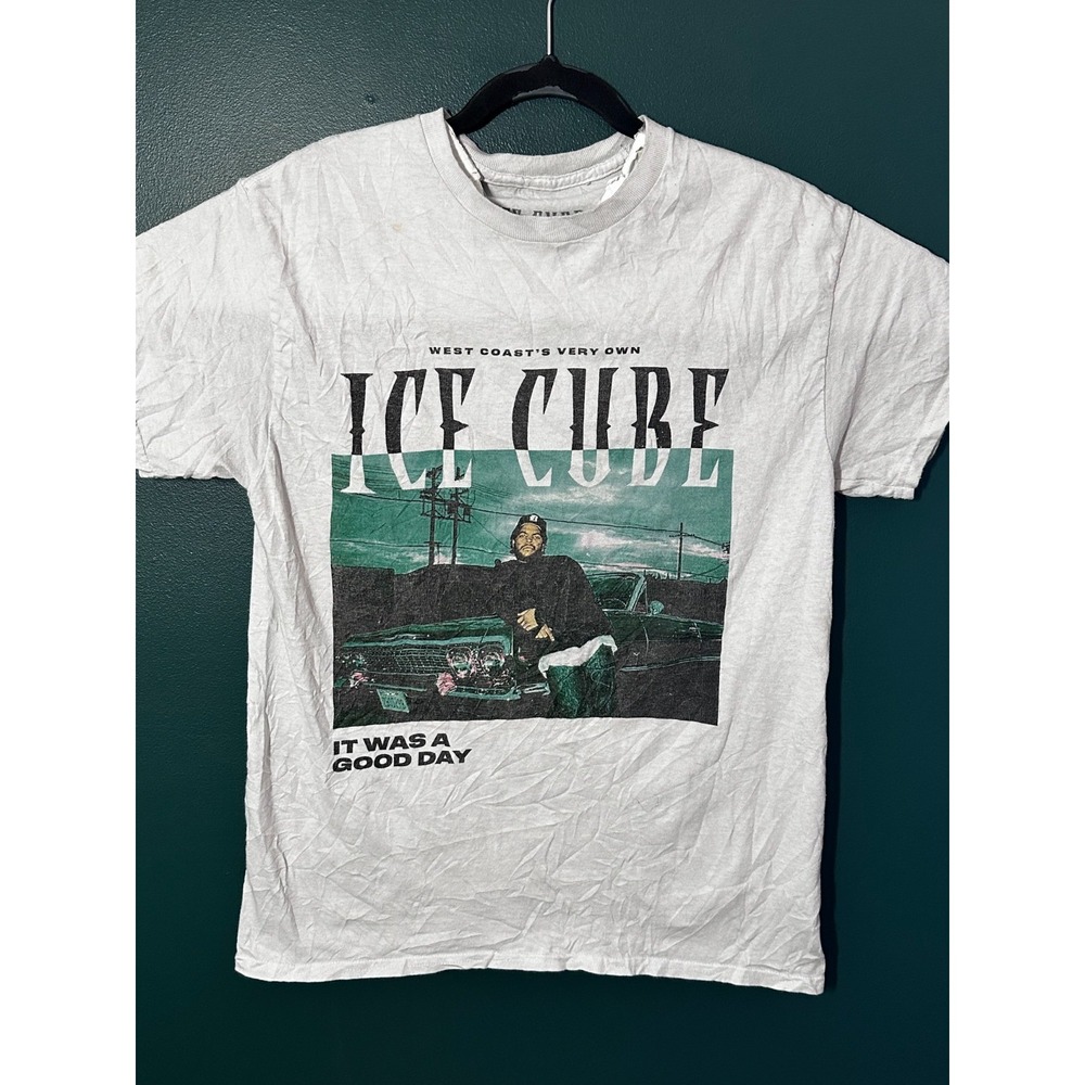 Ice Cube White "It Was A Good Day" Short Sleeve T-Shirt Size Medium SKU 1-036